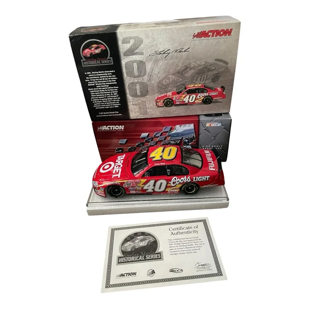 Sterling Marlin #40 Coors Light Target 2001 1/24 Dodge Intrepid Nascar Diecast